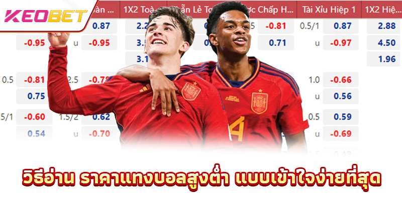 วิธีอ่าน ราคาแทงบอลสูงต่ำ แบบเข้าใจง่ายที่สุด