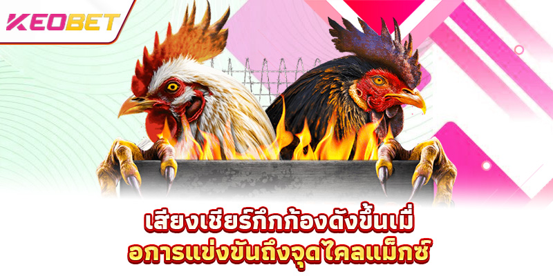 เสียงเชียร์กึกก้องดังขึ้นเมื่อการแข่งขันถึงจุดไคลแม็กซ์